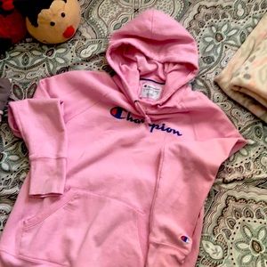 Girls Champion Pink Hoodie M